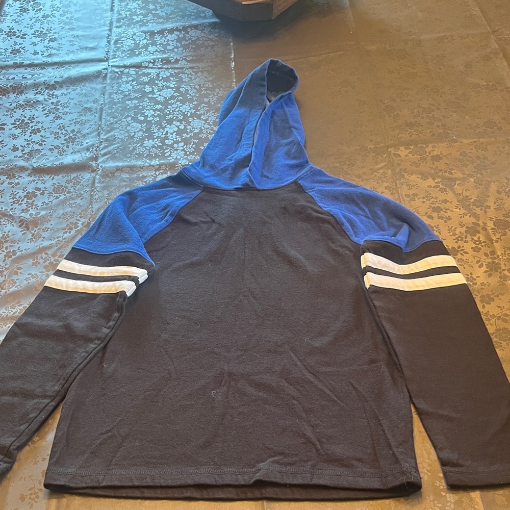Urban Pipeline Blue and Black Hoodie Boys Medium